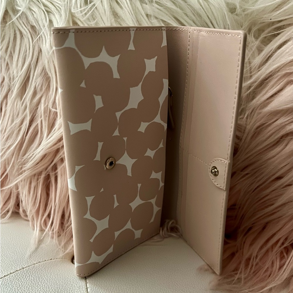 Kate Spade Putnam Drive Cyra Splodge Dot Pink Multi Large Flap Wallet - Picture 6 of 16